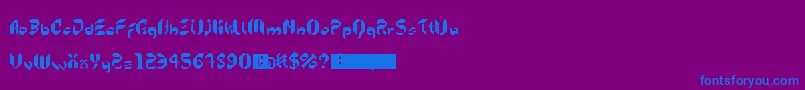 More about 5kreeper Font 5kreeper Font – Blue Fonts on Purple Background