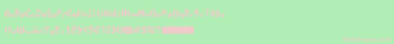 5kreeper Font – Pink Fonts on Green Background