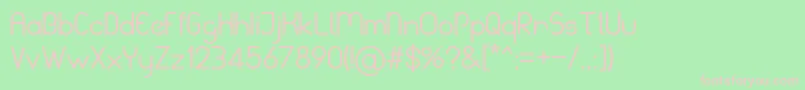 BelinademoRegular Font – Pink Fonts on Green Background