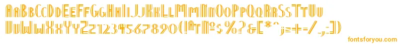 Шрифт NineteenTenVienna – оранжевые шрифты