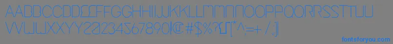 CingaLight Font – Blue Fonts on Gray Background