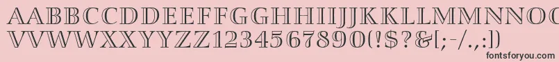 SmaragdAlternate Font – Black Fonts on Pink Background