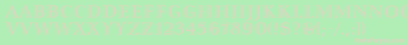 SmaragdAlternate Font – Pink Fonts on Green Background