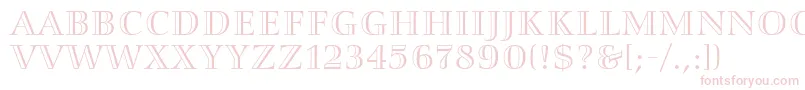 SmaragdAlternate Font – Pink Fonts on White Background