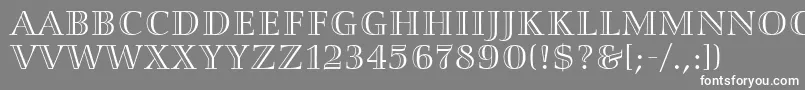 SmaragdAlternate Font – White Fonts on Gray Background