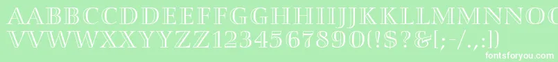 SmaragdAlternate Font – White Fonts on Green Background