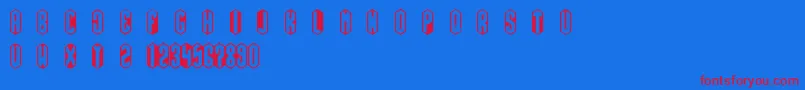 Lisätietoja RombRegular-fontista RombRegular-fontti – punaiset fontit sinisellä taustalla