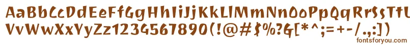 JotioneRegular Font – Brown Fonts on White Background