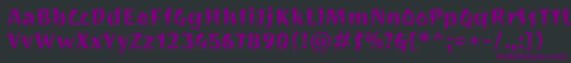 Шрифт JotioneRegular – фиолетовые шрифты на чёрном фоне