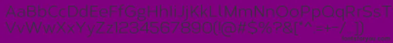 CorbertRegular Font – Black Fonts on Purple Background