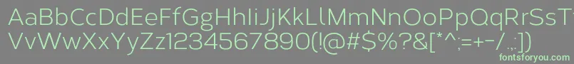 CorbertRegular Font – Green Fonts on Gray Background