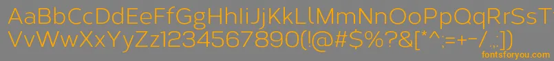 CorbertRegular Font – Orange Fonts on Gray Background