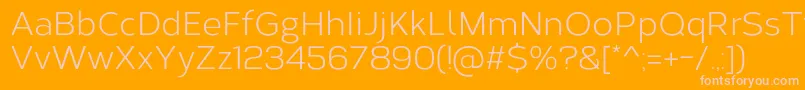 CorbertRegular Font – Pink Fonts on Orange Background