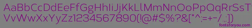 CorbertRegular Font – Purple Fonts on Gray Background