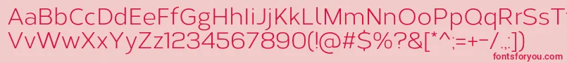 CorbertRegular Font – Red Fonts on Pink Background