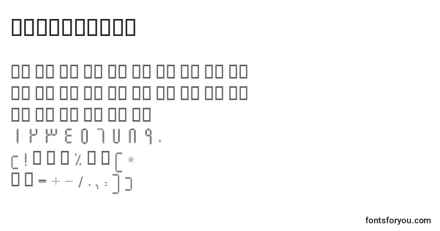 Шрифт BElmBorder – алфавит, цифры, специальные символы