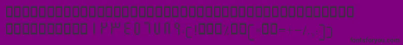 Шрифт BElmBorder – чёрные шрифты на фиолетовом фоне