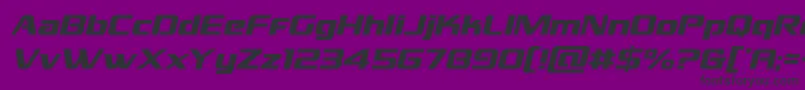 Grandnationalital Font – Black Fonts on Purple Background