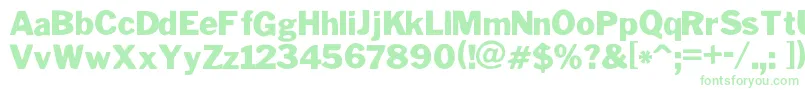 PoterskiHndCeBold Font – Green Fonts on White Background