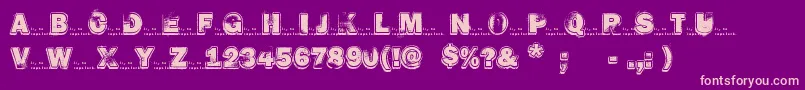 More about HardRock Font HardRock Font – Pink Fonts on Purple Background
