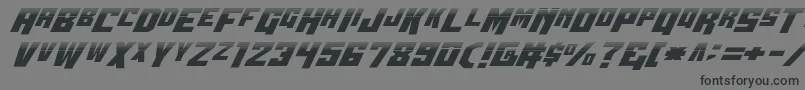 Wbv5half-Schriftart – Schwarze Schriften auf grauem Hintergrund
