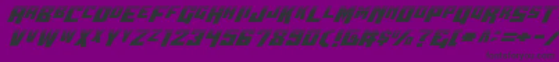 Wbv5half Font – Black Fonts on Purple Background