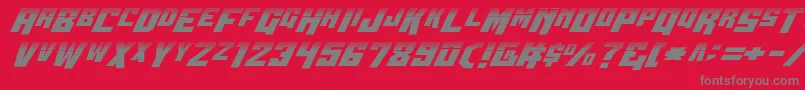 Wbv5half Font – Gray Fonts on Red Background