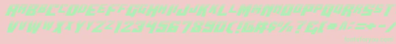 Wbv5half Font – Green Fonts on Pink Background