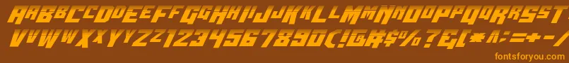 Шрифт Wbv5half – оранжевые шрифты на коричневом фоне