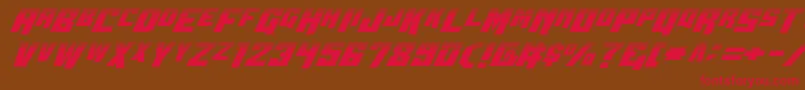 Wbv5half Font – Red Fonts on Brown Background