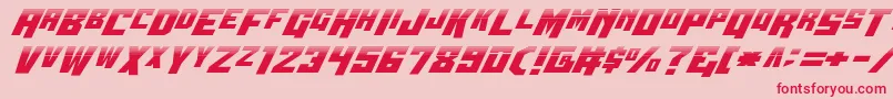 Wbv5half Font – Red Fonts on Pink Background