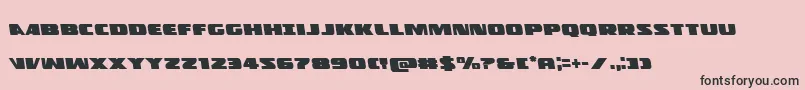 Policecruiserleft Font – Black Fonts on Pink Background