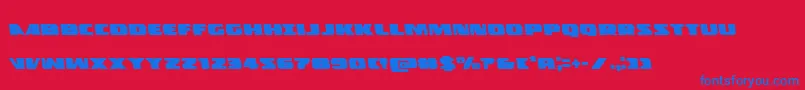 fuente Policecruiserleft – Fuentes Azules Sobre Fondo Rojo