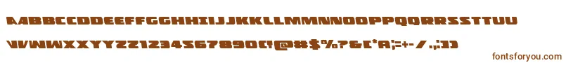 Шрифт Policecruiserleft – коричневые шрифты на белом фоне