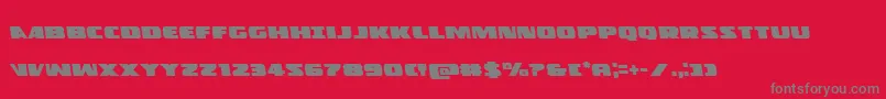 Policecruiserleft Font – Gray Fonts on Red Background