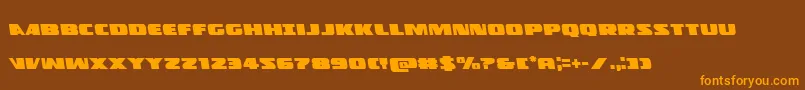 Policecruiserleft Font – Orange Fonts on Brown Background