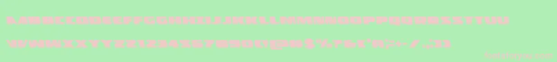 Policecruiserleft Font – Pink Fonts on Green Background