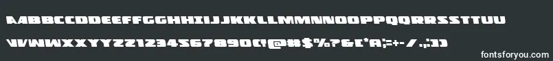 Policecruiserleft Font – White Fonts on Black Background