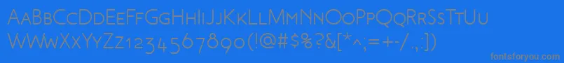 MalvernSc Font – Gray Fonts on Blue Background