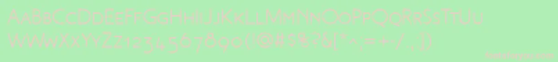MalvernSc Font – Pink Fonts on Green Background