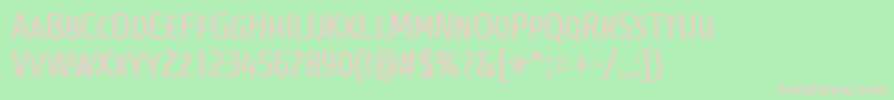 CoreSansMSc47CnRegular Font – Pink Fonts on Green Background