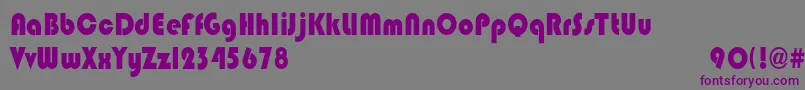 BixleecndHeavy-fontti – violetit fontit harmaalla taustalla