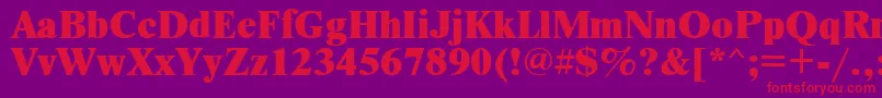 TimesetxRus Font – Red Fonts on Purple Background