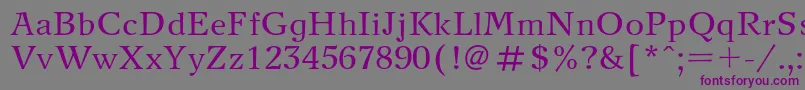 Newjournalc Font – Purple Fonts on Gray Background