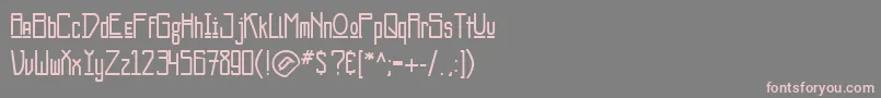 ScalacticJ Font – Pink Fonts on Gray Background