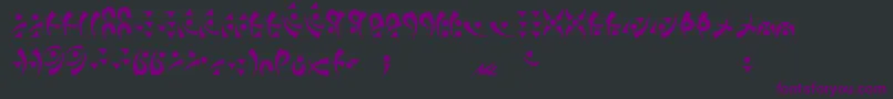 Takcha Font – Purple Fonts on Black Background
