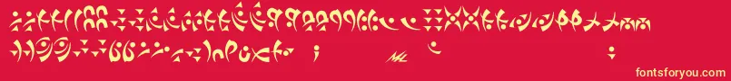 fuente Takcha – Fuentes Amarillas Sobre Fondo Rojo