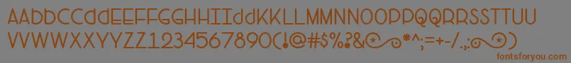 HeadVersusHeart Font – Brown Fonts on Gray Background