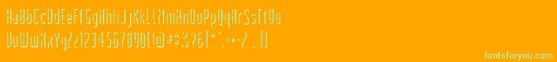 Devils ffy-fontti – vihreät fontit oranssilla taustalla
