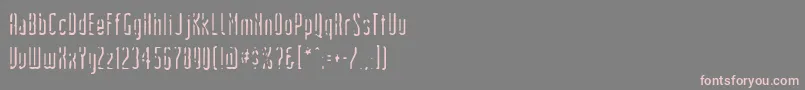 Devils ffy Font – Pink Fonts on Gray Background